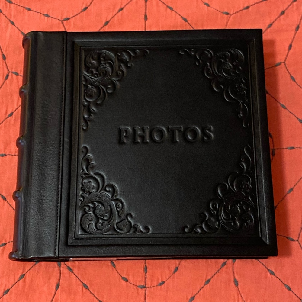 Black Leather Photo Album from Barnes & Noble